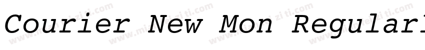 Courier New Mon Regular10 Fri Sep字体转换